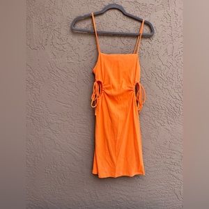 Zara side cutout y2k dress